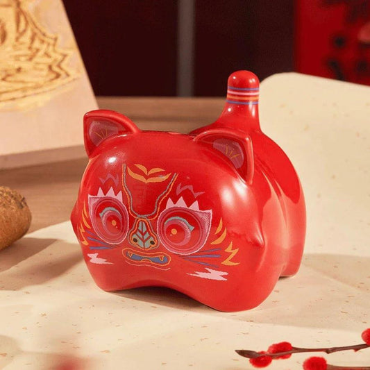 10 Ways to Save Money with the Red Tiger Ceramic Coin Piggy Bank - Ann Ann Starbucks