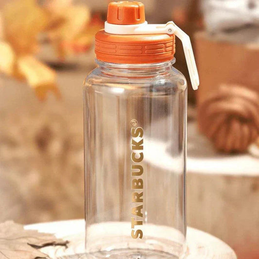 1050ml/36oz Classic Logo Lightweight Portable Plastic Bottle (Starbucks Autumn Forest 2022)