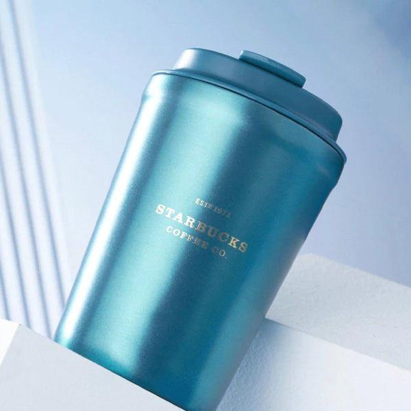 Starbucks 355ml/12oz Pearl Blue Stainless Steel Travelling Cup