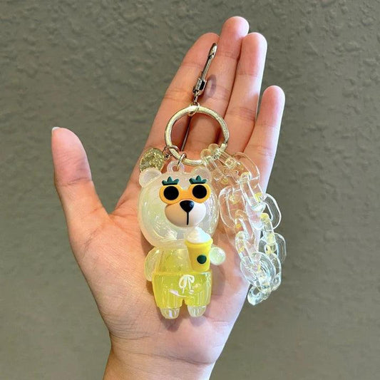 Enhance Your Style with This Must-Have Yellow Bear Keychain - Ann Ann Starbucks