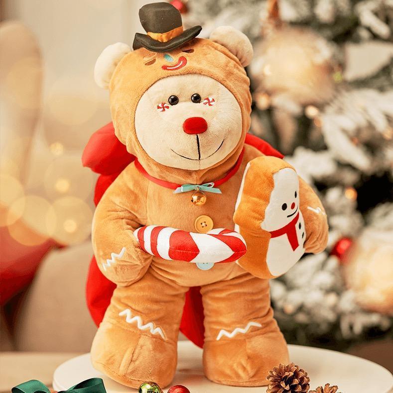 Starbucks Plush Teddy Bear in Gingerbread man suit