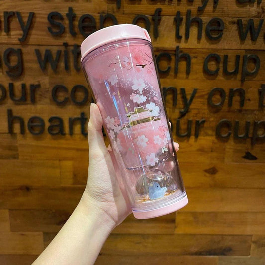 Starbucks Sakura Glass Tumbler 473ml/15,99oz (Starbucks China Sakura 2022 Collection ) 