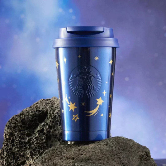 384ml/13oz Shining Night Sky Stainless Steel Cup   (Starbucks Summer Night Fireworks 2022 Collection) 