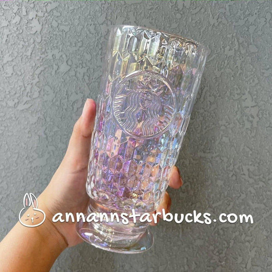 Get the Best Iridescent Diamond Siren Glass Cup: Our Expert's Pick - Ann Ann Starbucks