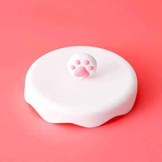 Premium White Cat Paw Cup Lid for Luxurious Sipping - Ann Ann Starbucks