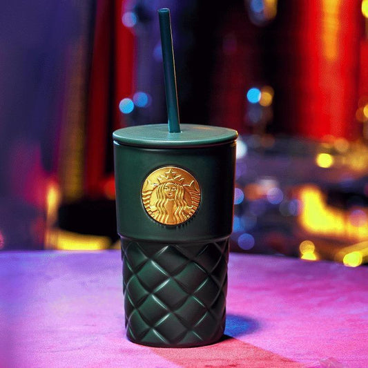 Woven Ceramic Straw Cup