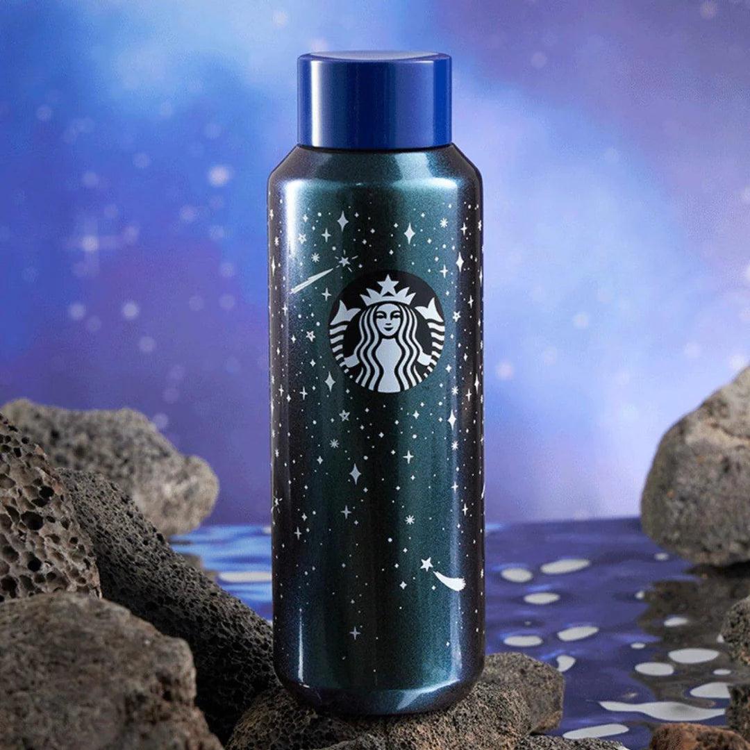 473ml/16oz Summer Starry Night Stainless Steel Water Bottle   (Starbucks Summer Night Fireworks 2022 Collection)