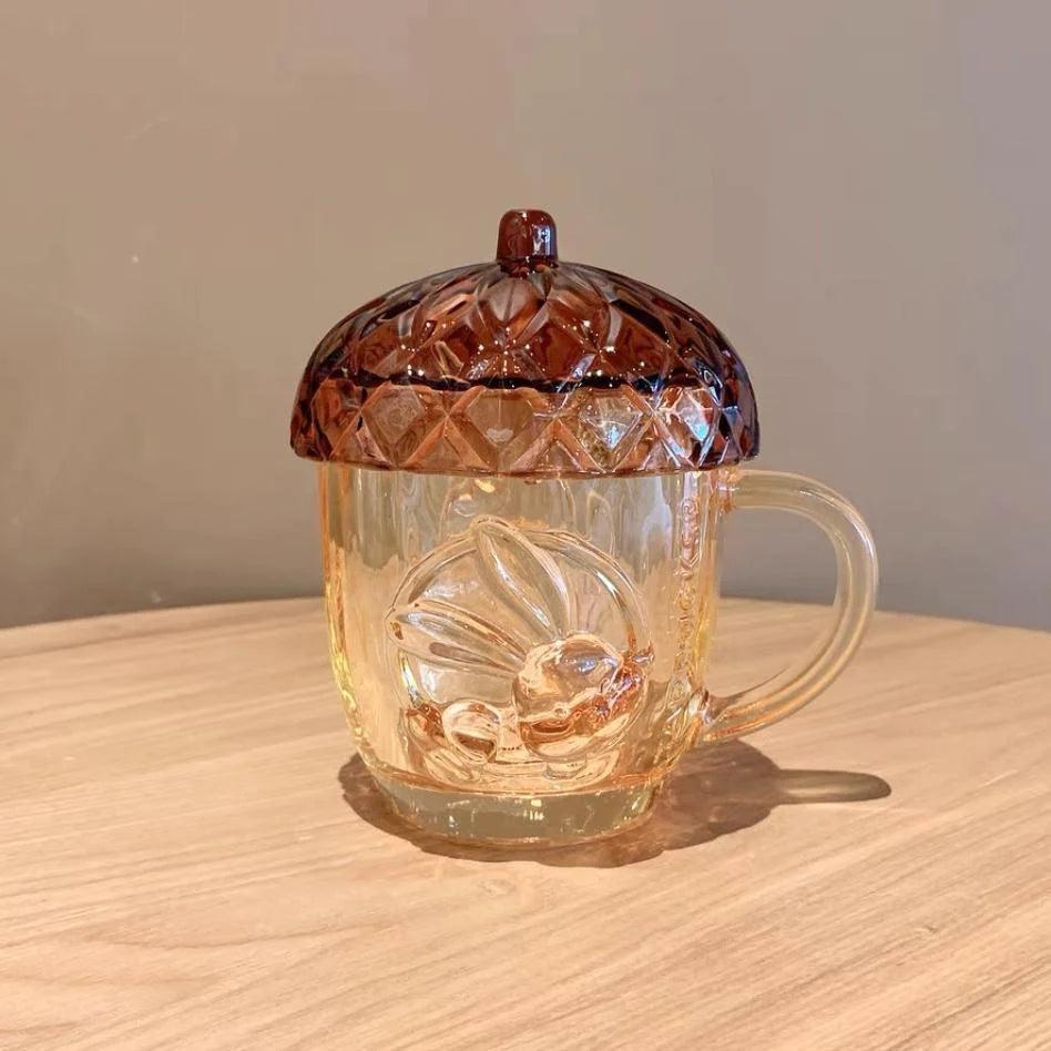 The Acorn and Rabbit Glass Cup: The Most Charming Addition to Your Collection - Ann Ann Starbucks