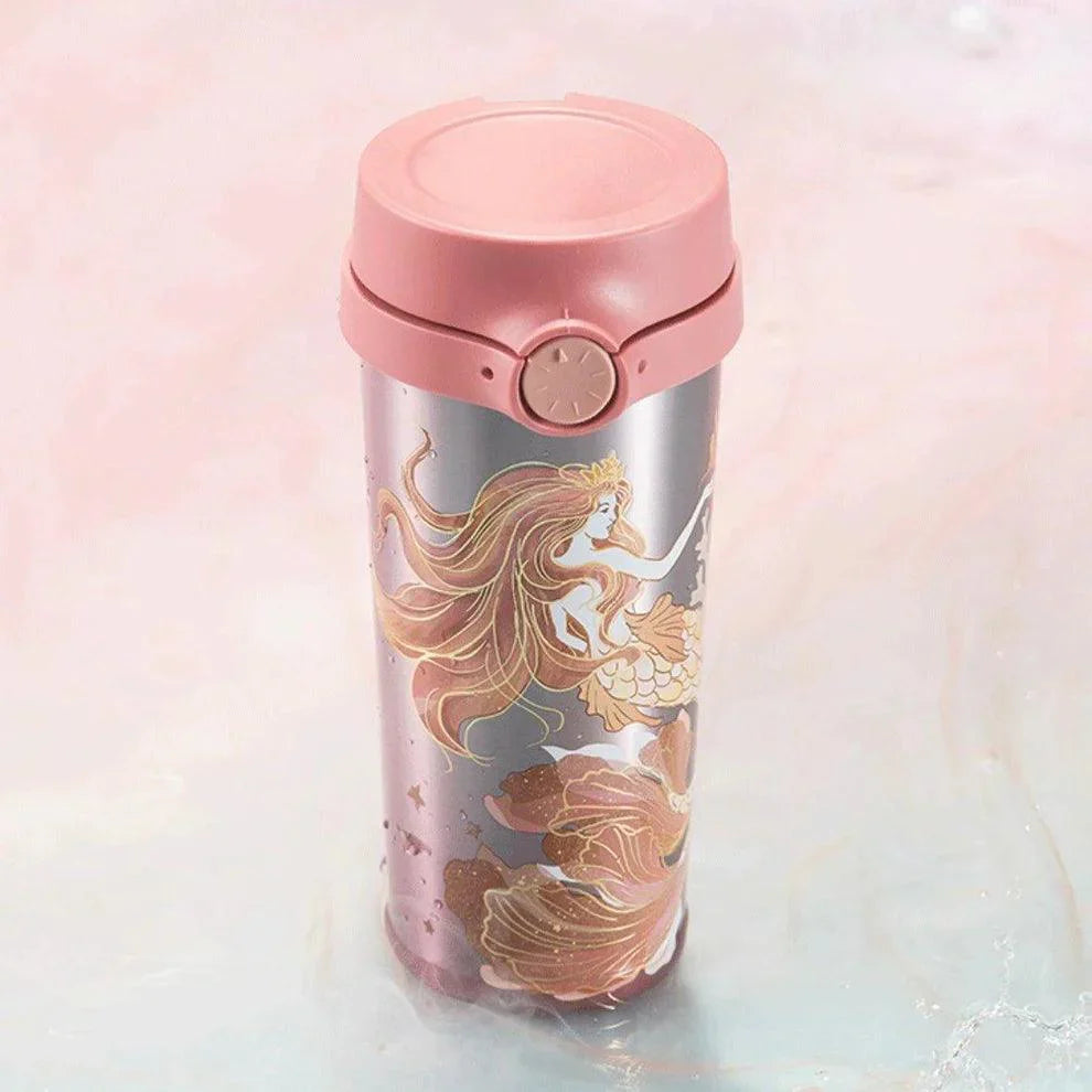 Starbucks 473ml/16oz Anniversary Phantom Pink Mermaid Stainless Steel Tumbler