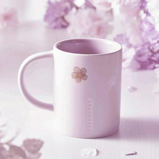 Purple Sakura Ceramic Mug 380ml/12.85oz (Starbucks China Sakura Cherry Blossom 2022 Collection ) 