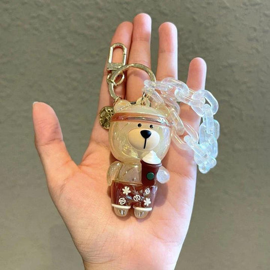 The Cutest Brown Bear Keychain You'll Ever See - Ann Ann Starbucks