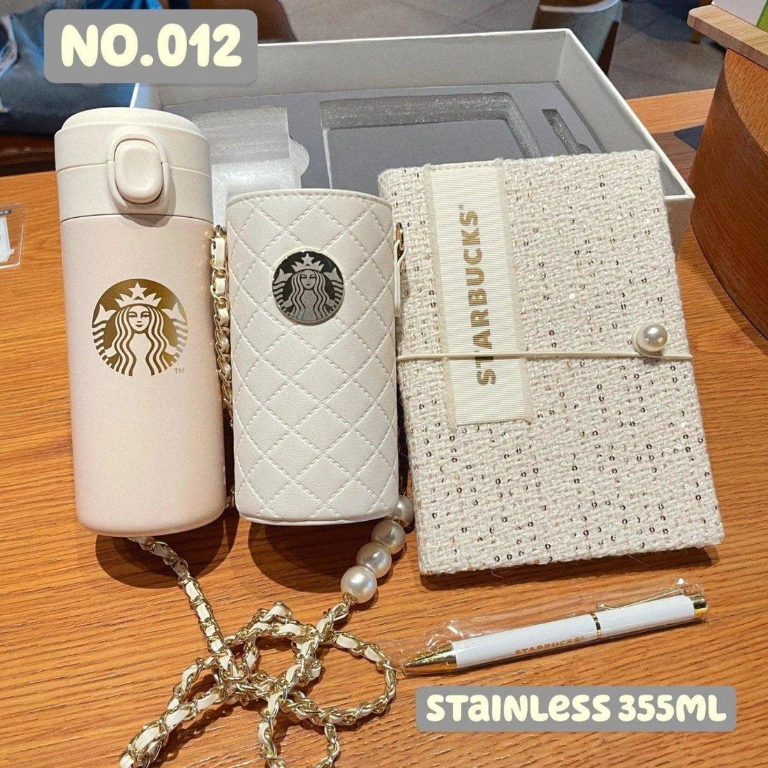 The Elegant Daily Essential: Pearly White Thermos - Ann Ann Starbucks