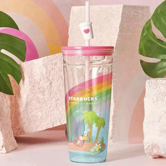 The Most Exciting Way to Enjoy Summer? Our Rainbow Glass! - Ann Ann Starbucks