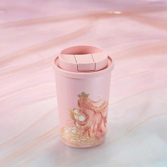 Starbucks x Thermos 430ml/15oz Anniversary Phantom Pink Coral Seabed Stainless Steel Cup