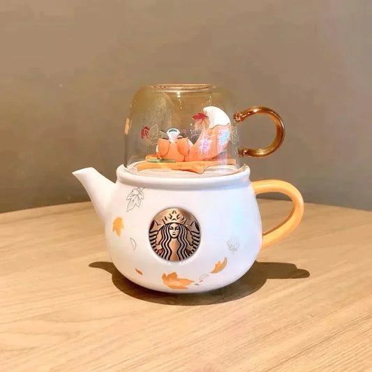 The Most Unique Autumn Fox Tea Set - Ann Ann Starbucks