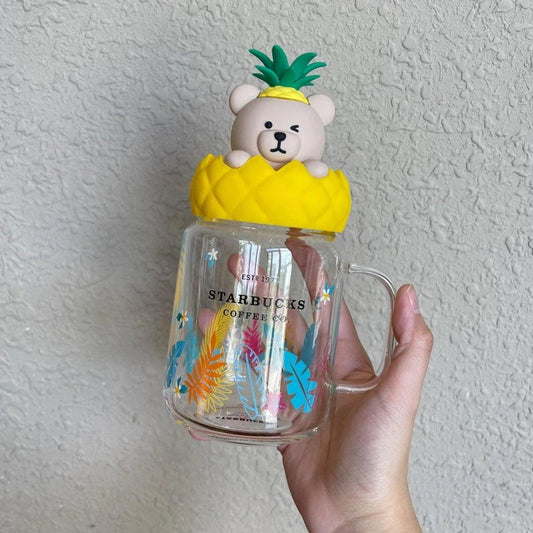 The Ultimate Pineapple Mason Glass Mug You Need Now! - Ann Ann Starbucks