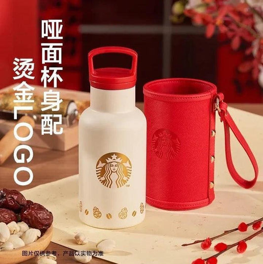 The Ultimate Reusable Bottle: Red, White, and Stainless Steel All Over - Ann Ann Starbucks