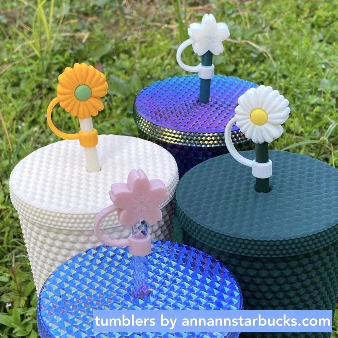 Transform Your Tumbler with these Beautiful FlowerToppers! - Ann Ann Starbucks