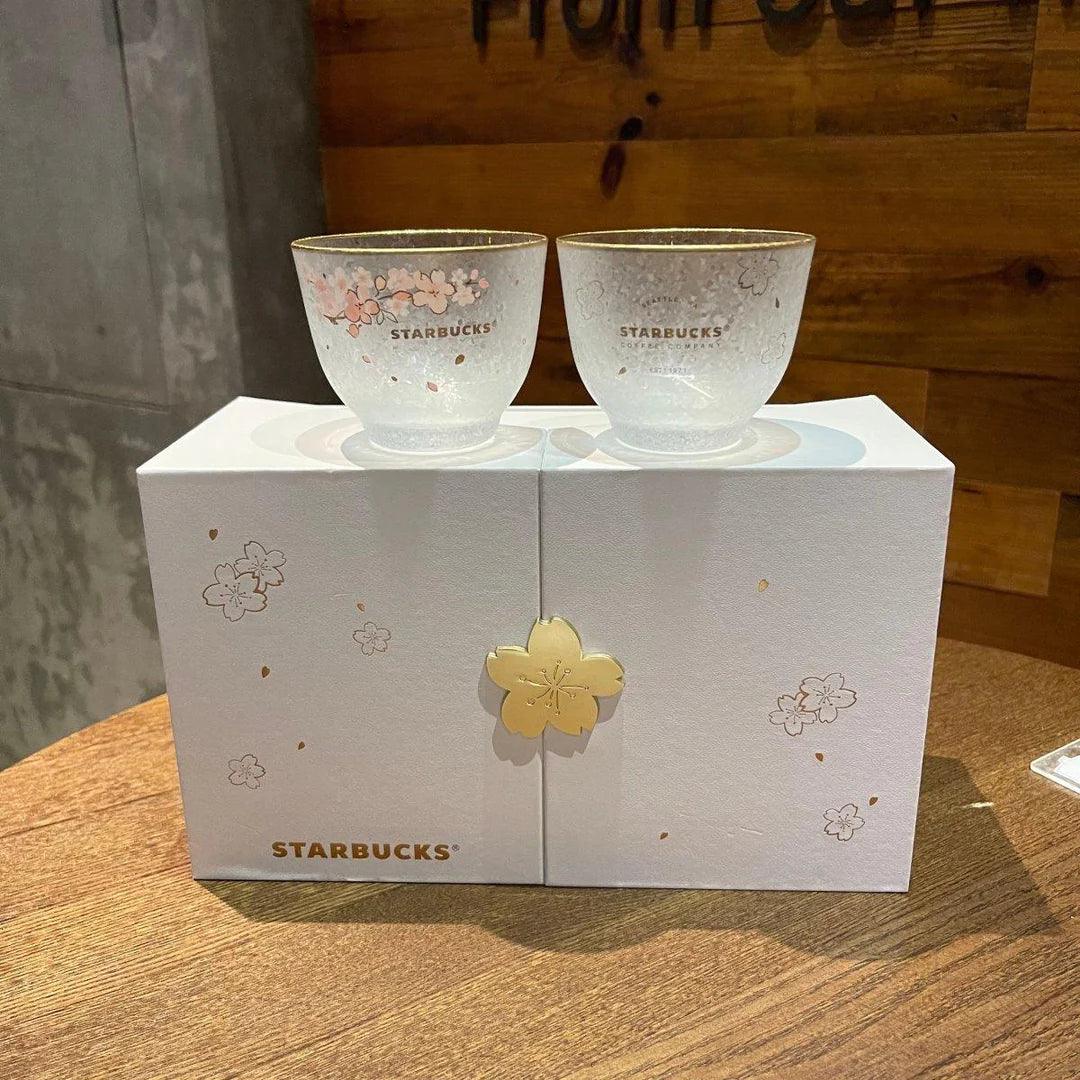 Sakura Couple Glass Cup with Box 170ml/5,75oz (Starbucks China Sakura 2022 Collection)