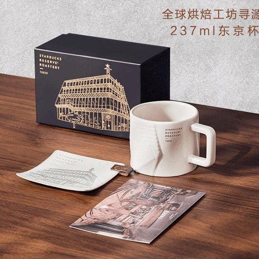 237ml/8oz Starbucks Tokyo Ceramic Cup with Coaster Gift Box