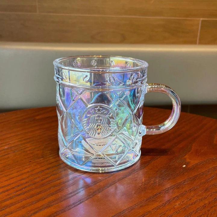 Unveiling the Checkered Iridescent Glass Mug: The Best Way to Enjoy Your Starbucks Coffee - Ann Ann Starbucks