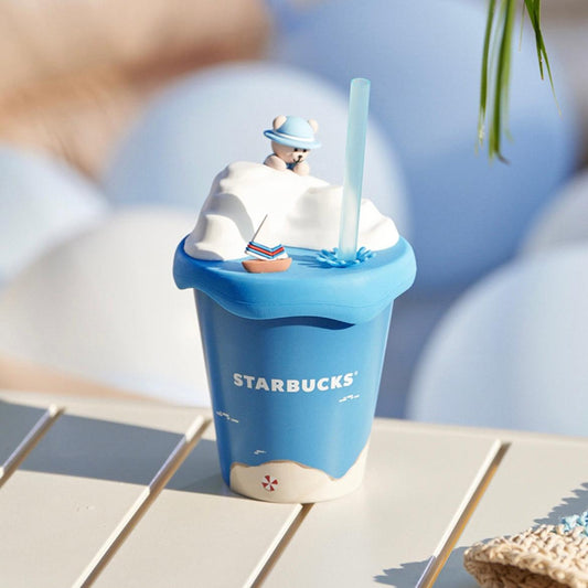 Starbucks 240ml/8oz Little Bear Ceramic Straw Cup