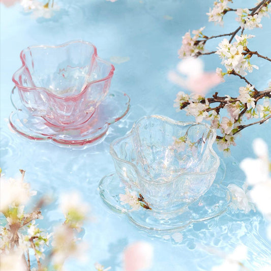 Starbucks 285ml/10oz Cherry Blossom Glass Plate (set of 2)