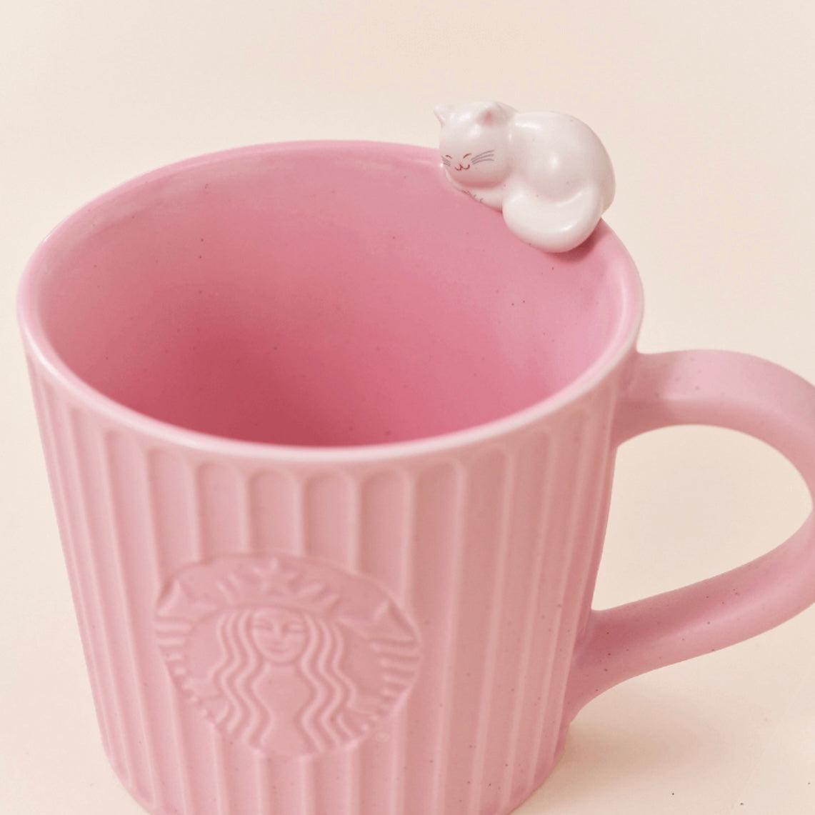 Starbucks 296ml/10oz Kitten Embossed Ceramic Cup