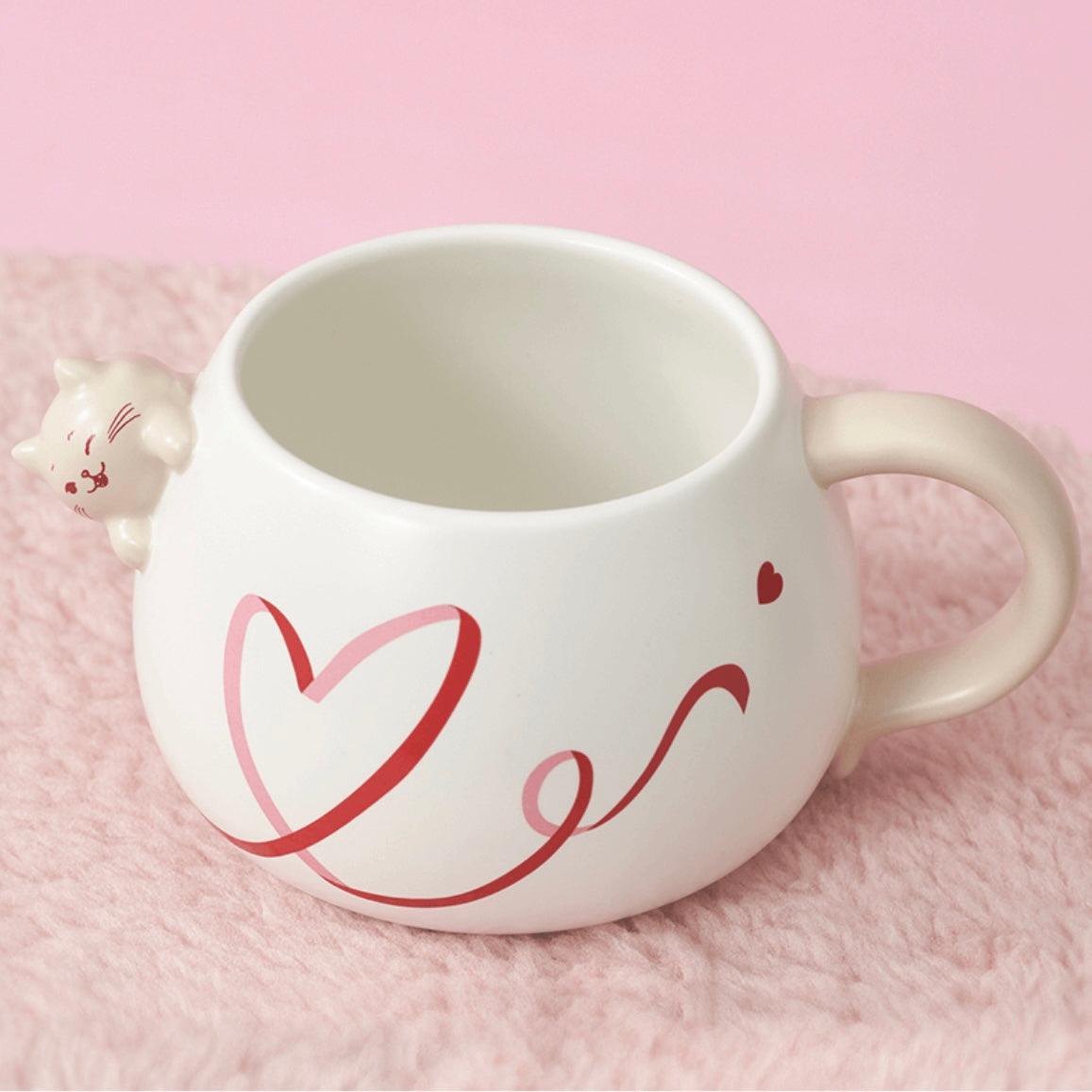 Starbucks 355ml/12oz Lovely Kitten Ceramic Mug