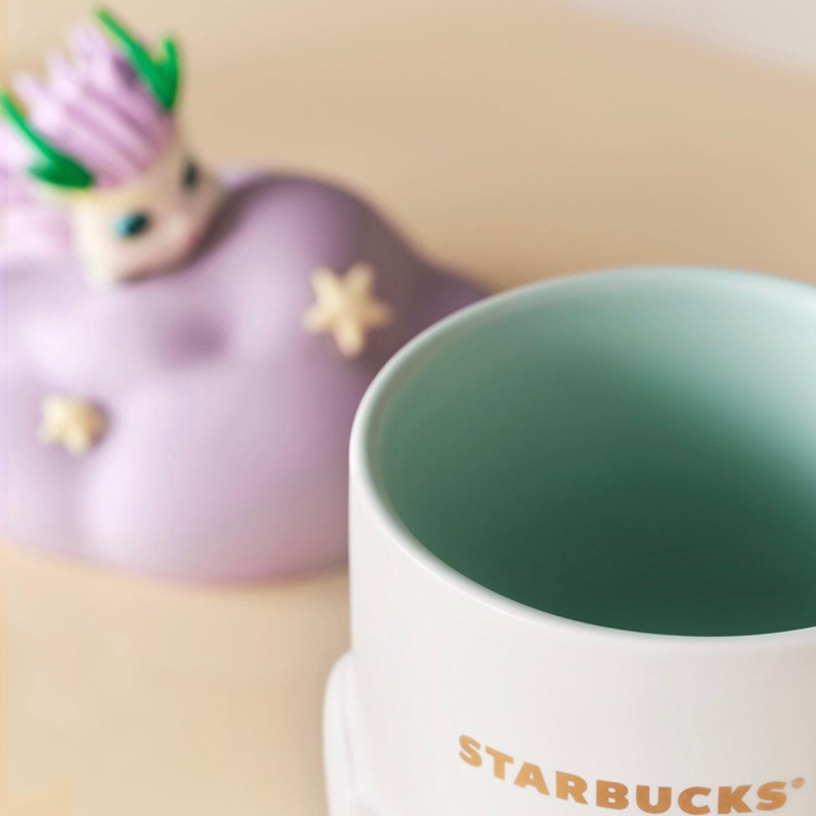 Starbucks 365ml/12oz Ceramic Cup with Cloudy Lid