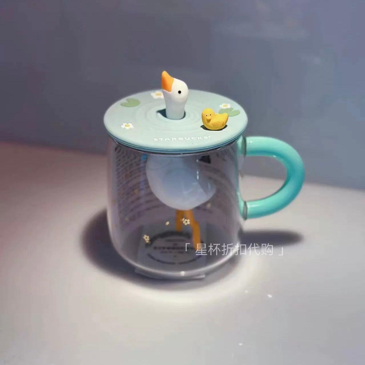 Starbucks 385ml/13oz Duck Glass Cup - Ann Ann Starbucks