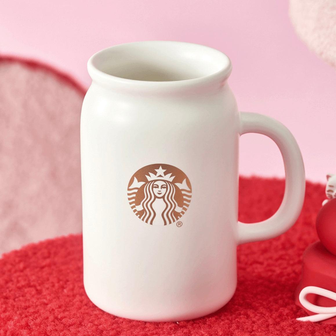 Starbucks 420ml/14oz Ceramic Mug with Lovely Cat Lid