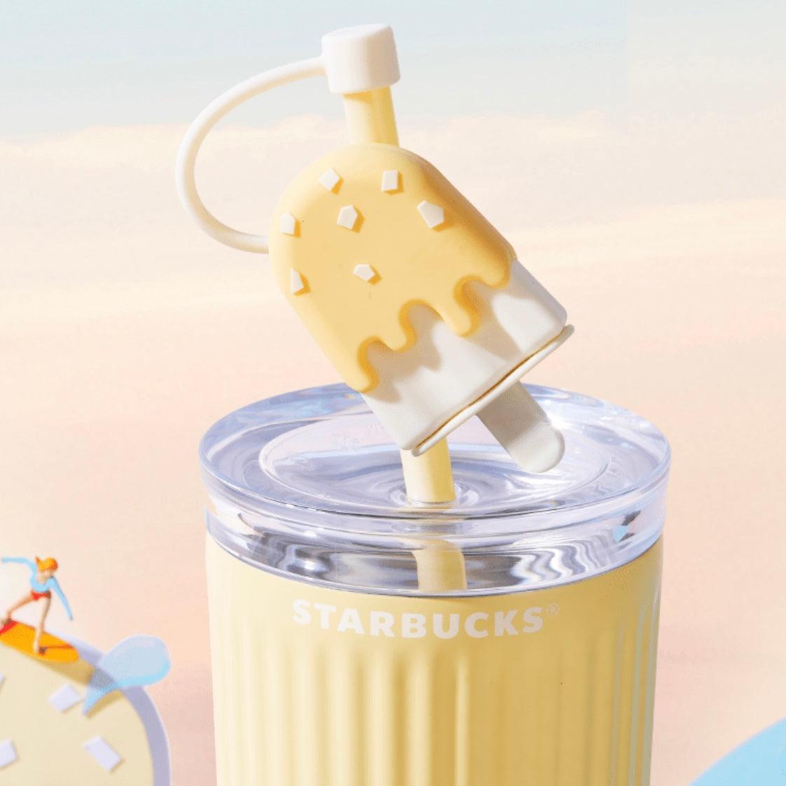 Starbucks 473ml/16oz Gradient Yellow Stainless Steel Straw Cup with Topper