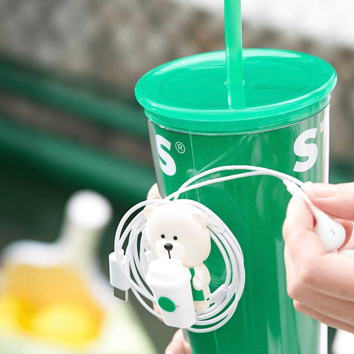 Starbucks 473ml/16oz Plastic Cold Cup with Bearista Bear Handle