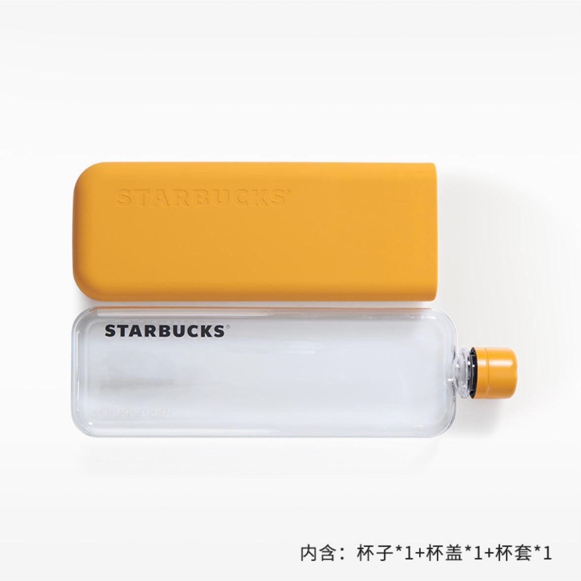 Starbucks 490ml/17oz Yellow Flat Bottle