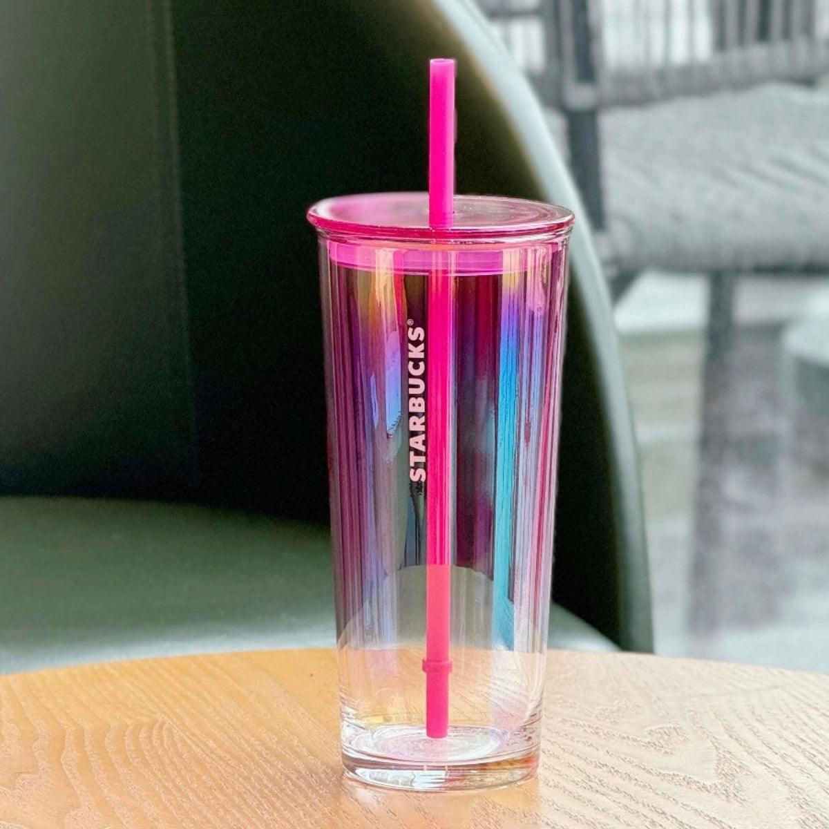 Starbucks 532ml/18oz Gradient Glass Straw Cup - Ann Ann Starbucks