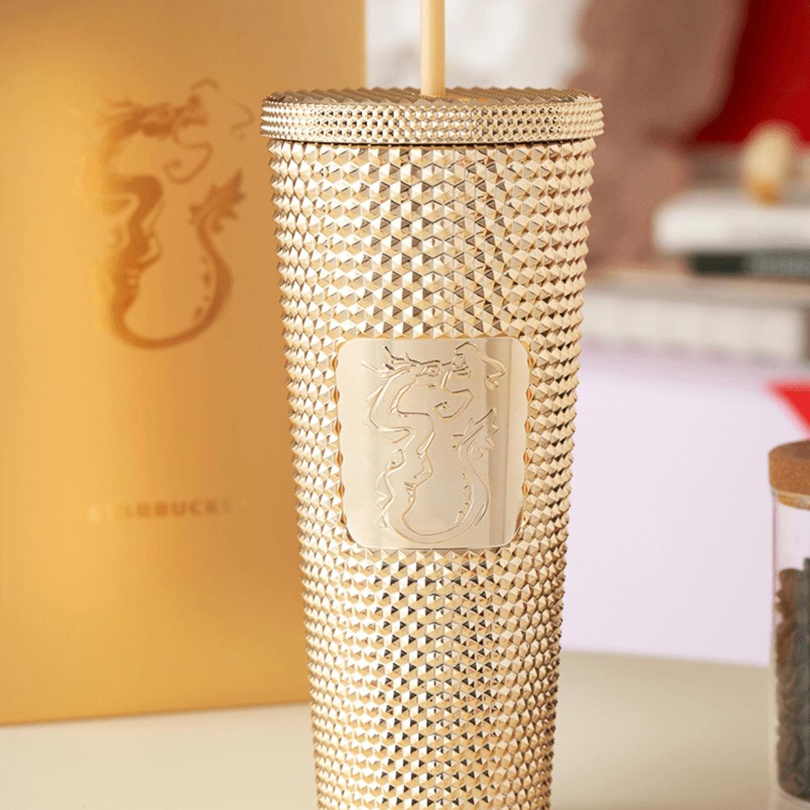 Starbucks 710ml/24oz 2024 Chinese Zodiac Year of Dragon Studded Cold Cup Gift Set