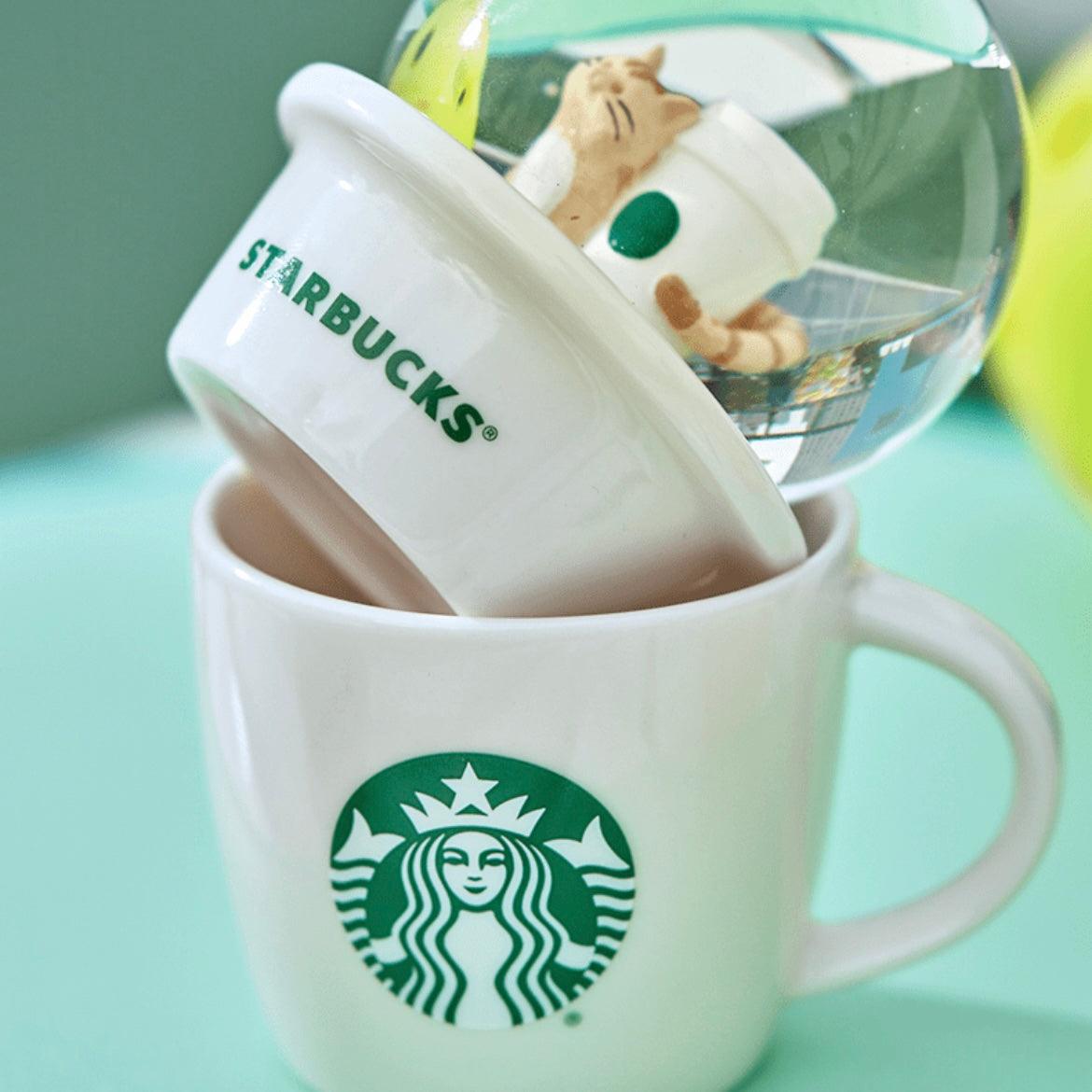 Starbucks 89ml/3oz Kitty Globe Ceramic Cup