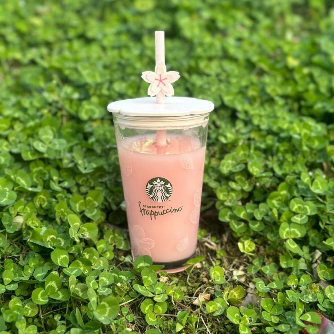 Starbucks Cherry Blossom 450ml/15oz Glass Straw Cup