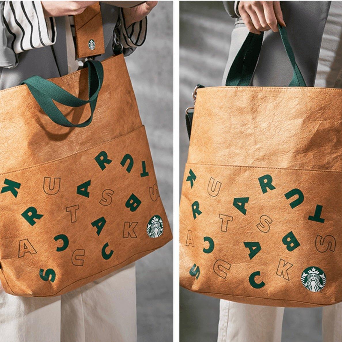 Classic Dupont Paper Crossbody Bag With Card Holder (Starbucks Wizard Bear 2022 Collection)  - Ann Ann Starbucks