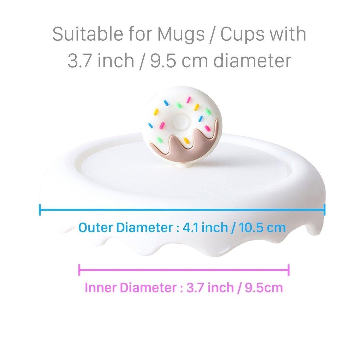 Donut Silicone Cup Lid Cover Topper for Coffee Mug, Tea Cup, Glasses – Starbucks Accessories - Ann Ann Starbucks