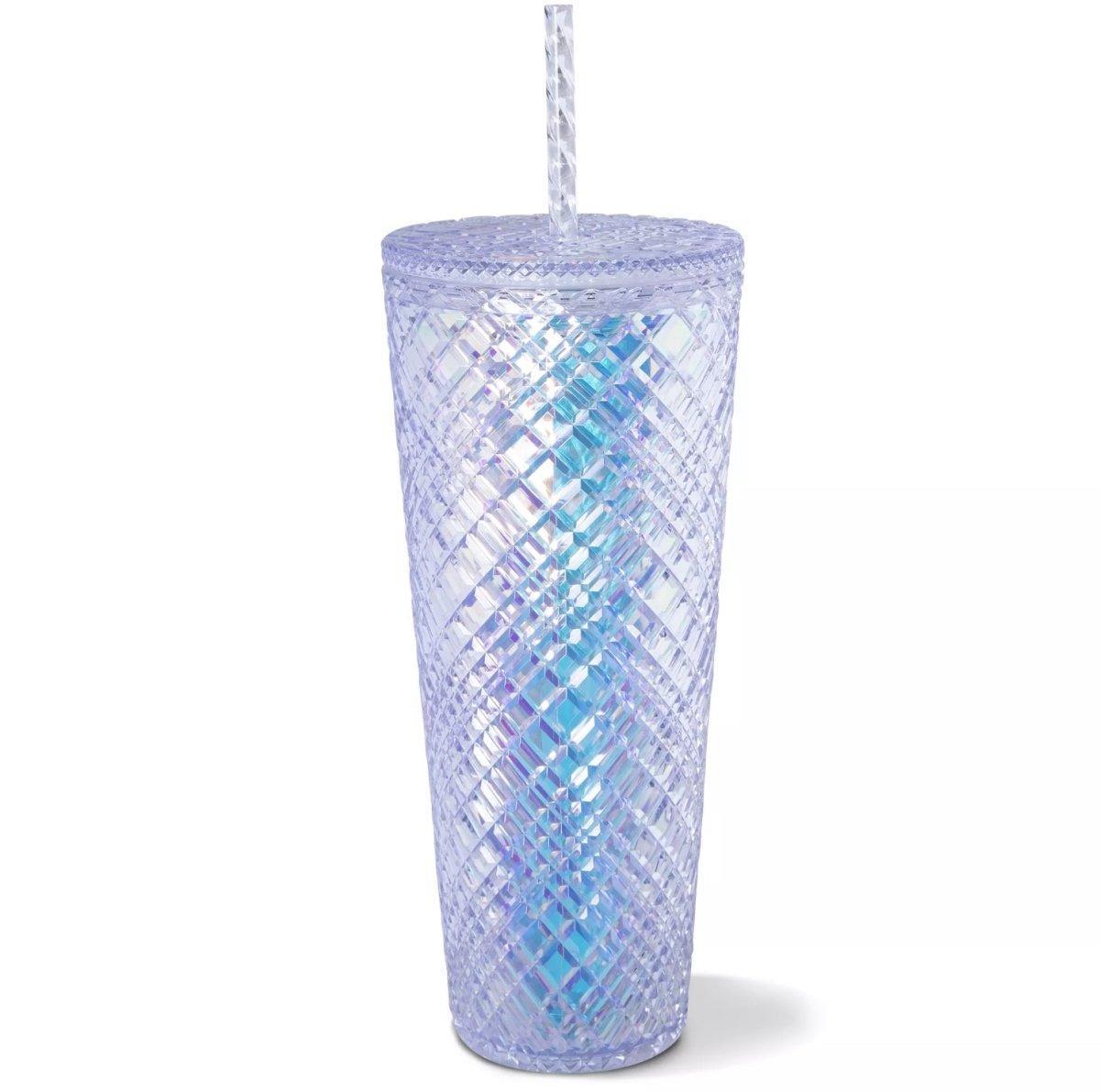 Holiday Iridescent Jewelled Cold Cup (24oz) - Ann Ann Starbucks