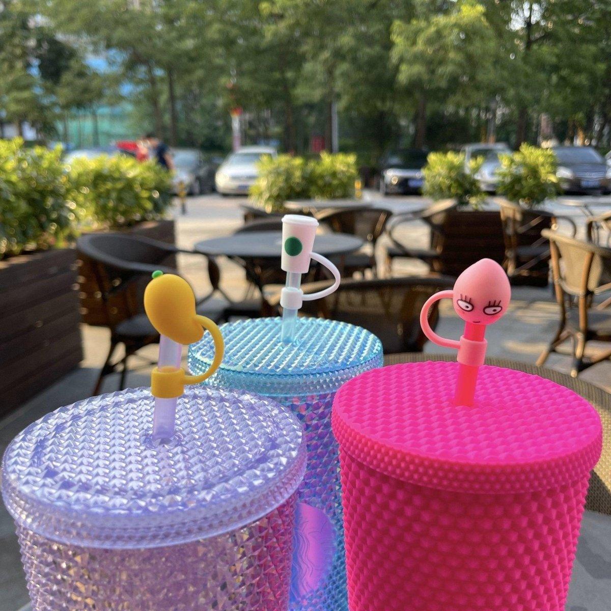 Lemon Mango Cup Straw Toppers set of 3 for Tumbler, Straw Cup – Starbucks Accessories - Ann Ann Starbucks