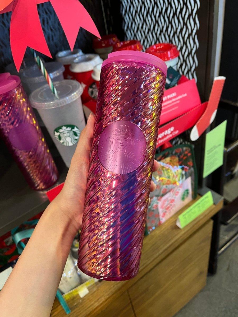 Sangria Textured Tumbler (16oz) - Ann Ann Starbucks