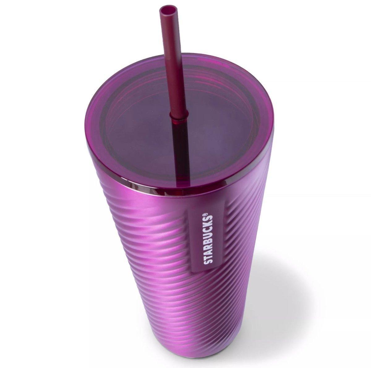 Sangria Textured Tumbler (16oz) - Ann Ann Starbucks