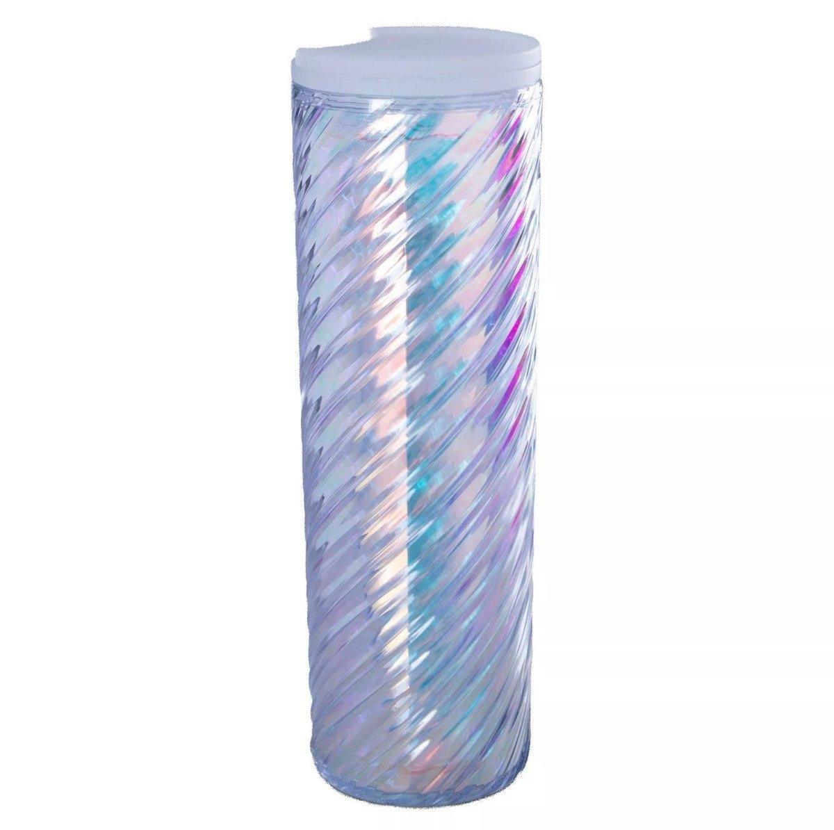 Silver Dichroic Textured Tumbler (16oz) - Ann Ann Starbucks