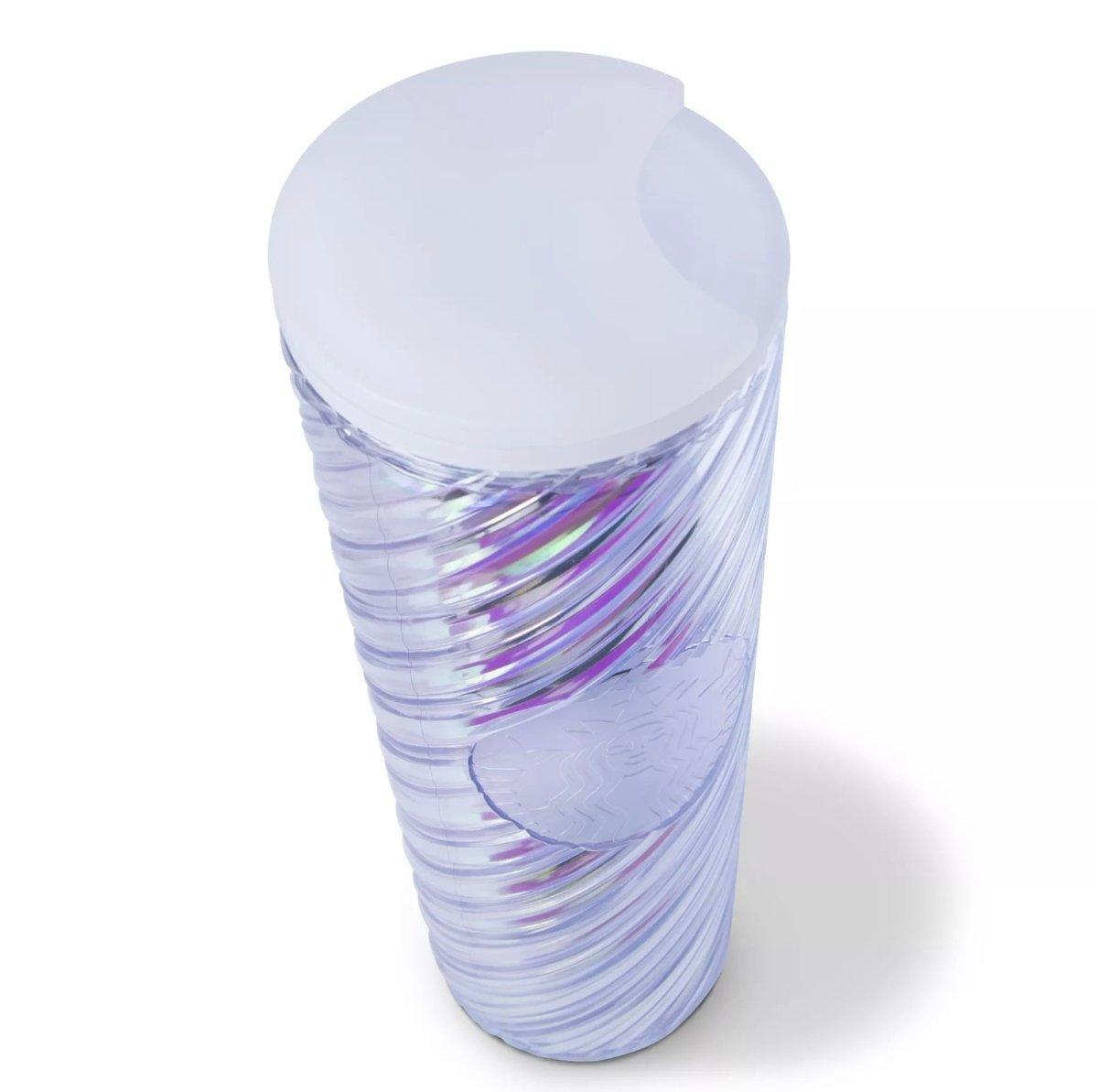 Silver Dichroic Textured Tumbler (16oz) - Ann Ann Starbucks