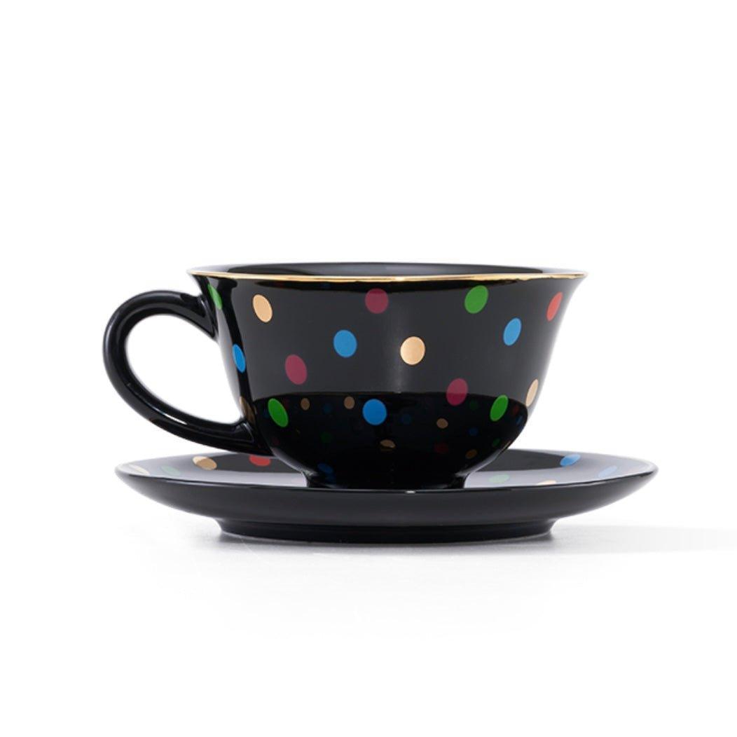 Starbucks 180ml/6oz Kate Spade Polka Dots Ceramic Mug with Saucer - Ann Ann Starbucks