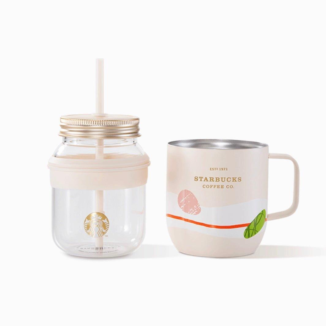 Starbucks 2-In-1 450ml/15oz Stainless Steel Mug and 490ml/17oz Maison Glass Straw Cup - Ann Ann Starbucks