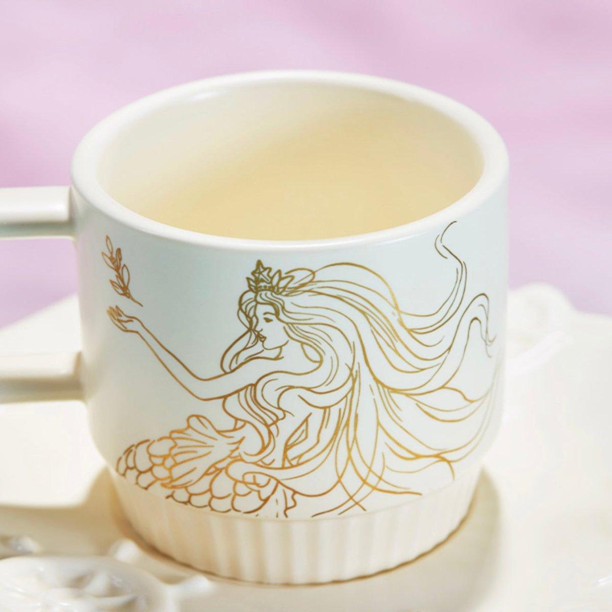 Starbucks 225ml/8oz Anniversary Phantom Goddess Tea Cup with Saucer - Ann Ann Starbucks